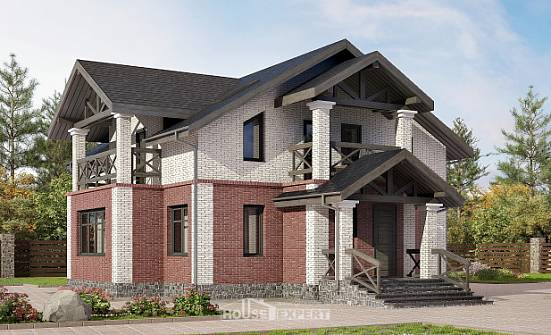160-014-Л Проект двухэтажного дома, современный домик из газосиликатных блоков Окуловка | Проекты домов от House Expert