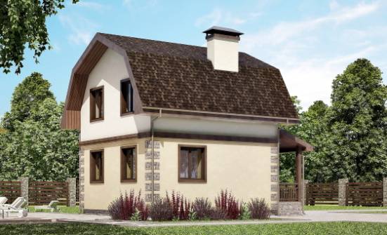 070-004-П Проект двухэтажного дома мансардой, уютный дом из бризолита Малая Вишера | Проекты домов от House Expert