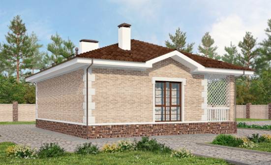 065-002-П Проект бани из кирпича Старая Русса | Проекты домов от House Expert
