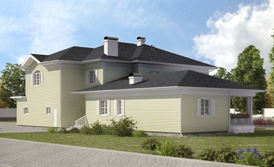 410-002-Л Проект двухэтажного дома, гараж, красивый дом из бризолита Боровичи | Проекты домов от House Expert