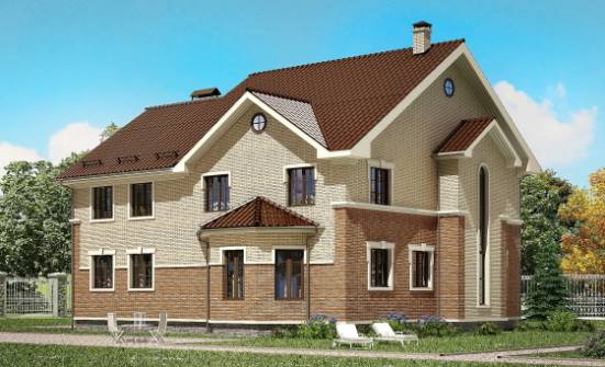 300-004-Л Проект двухэтажного дома, большой коттедж из газосиликатных блоков Великий Новгород | Проекты домов от House Expert