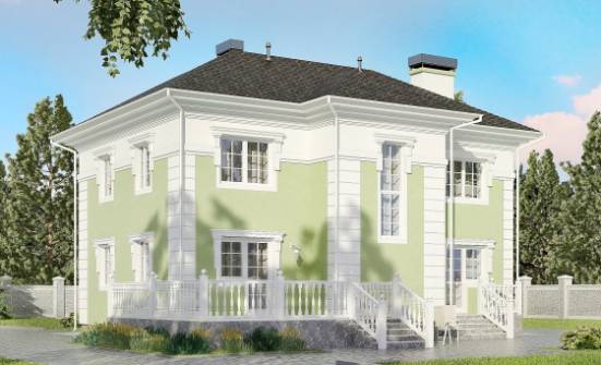 155-005-П Проект двухэтажного дома, недорогой домик из арболита Старая Русса | Проекты домов от House Expert