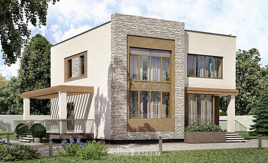 185-001-П Проект двухэтажного дома, просторный дом из газобетона Великий Новгород | Проекты домов от House Expert