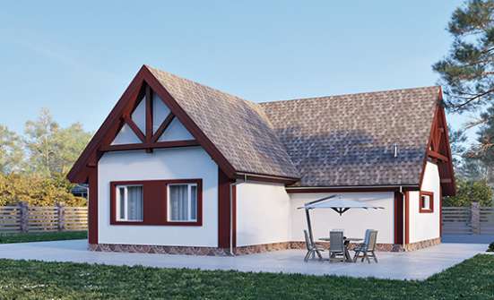 145-002-Л Проект гаража из пеноблока Боровичи | Проекты домов от House Expert
