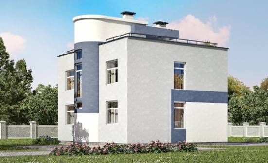 180-005-П Проект двухэтажного дома, современный домик из арболита Пестово | Проекты домов от House Expert