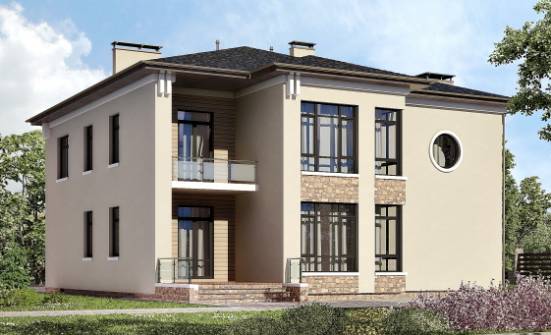 300-005-Л Проект двухэтажного дома, уютный загородный дом из кирпича Боровичи | Проекты домов от House Expert