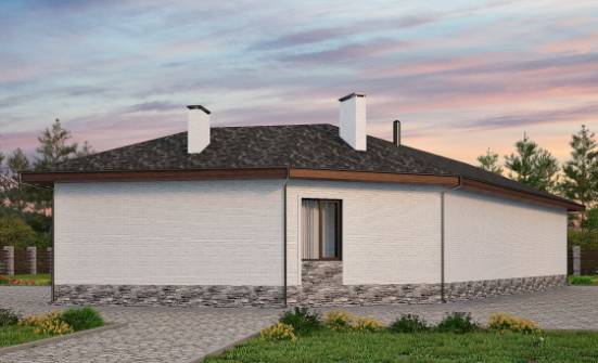 145-001-Л Проект бани из газобетона Пестово | Проекты одноэтажных домов от House Expert