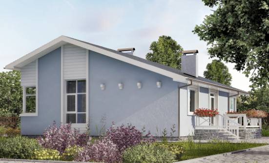 110-003-Л Проект одноэтажного дома, экономичный загородный дом из керамзитобетонных блоков Пестово | Проекты домов от House Expert