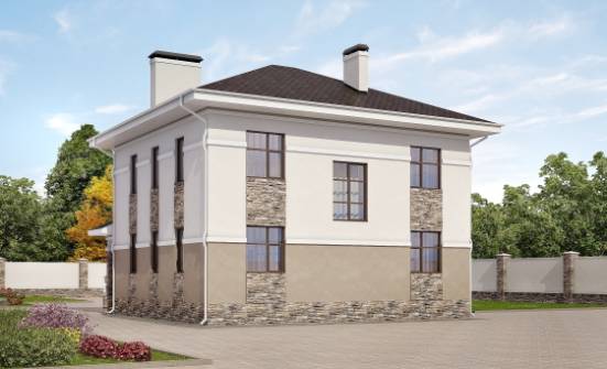 150-014-П Проект двухэтажного дома, небольшой дом из газосиликатных блоков Боровичи | Проекты домов от House Expert