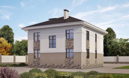 150-014-П Проект двухэтажного дома, небольшой дом из газосиликатных блоков Боровичи | Проекты домов от House Expert