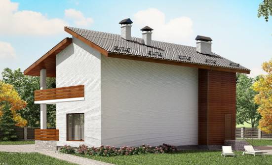 180-009-П Проект двухэтажного дома мансардой, средний дом из кирпича Пестово | Проекты домов от House Expert