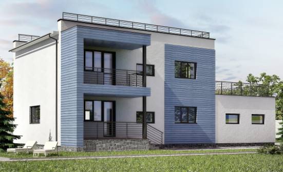 180-012-Л Проект двухэтажного дома и гаражом, простой домик из кирпича Боровичи | Проекты домов от House Expert