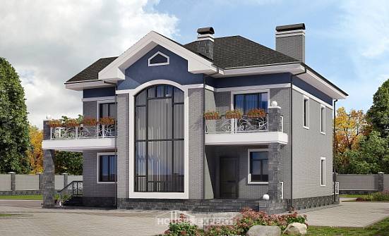 200-006-Л Проект двухэтажного дома, современный дом из кирпича Великий Новгород | Проекты домов от House Expert