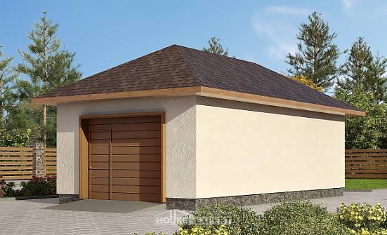 040-001-П Проект гаража из блока Окуловка | Проекты домов от House Expert