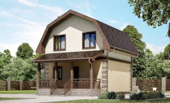 070-004-П Проект двухэтажного дома мансардой, уютный дом из бризолита Малая Вишера | Проекты домов от House Expert
