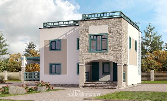 150-010-П Проект двухэтажного дома, бюджетный домик из кирпича Великий Новгород | Проекты домов от House Expert