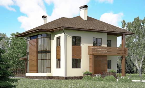 300-001-П Проект двухэтажного дома, уютный коттедж из кирпича Пестово | Проекты домов от House Expert