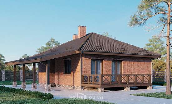 070-006-Л Проект одноэтажного дома, красивый домик из пеноблока Боровичи | Проекты домов от House Expert