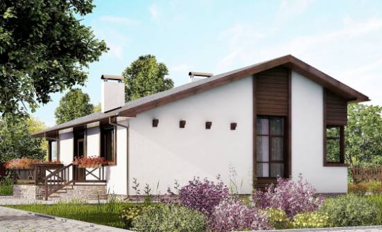 110-003-П Проект одноэтажного дома, современный домик из арболита Боровичи | Проекты домов от House Expert