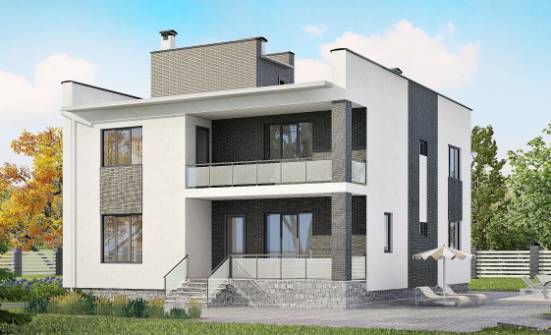 225-001-П Проект двухэтажного дома, простой коттедж из блока Окуловка | Проекты домов от House Expert