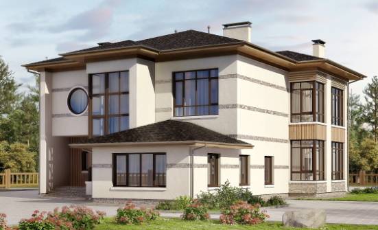 345-001-П Проект двухэтажного дома, красивый дом из поризованных блоков Пестово | Проекты домов от House Expert