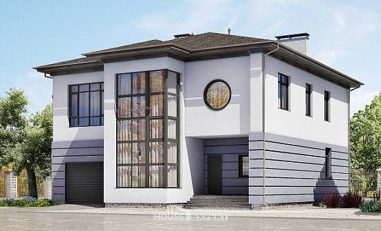 300-006-Л Проект двухэтажного дома, гараж, уютный дом из кирпича Пестово | Проекты домов от House Expert