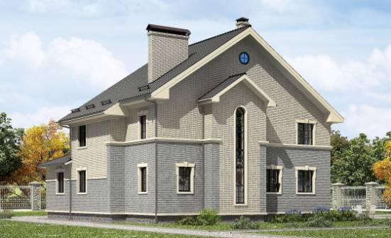 300-004-П Проект двухэтажного дома, красивый загородный дом из бризолита Малая Вишера | Проекты домов от House Expert