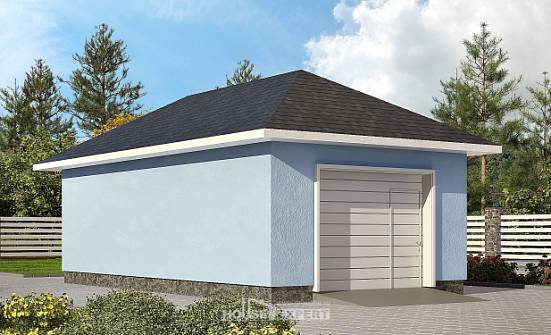 040-001-Л Проект гаража из арболита Боровичи | Проекты домов от House Expert