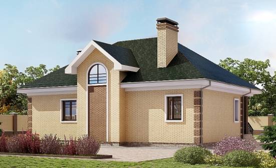150-013-Л Проект двухэтажного дома мансардой, уютный домик из кирпича Валдай | Проекты домов от House Expert