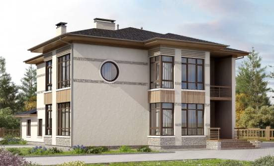 345-001-П Проект двухэтажного дома, красивый дом из поризованных блоков Пестово | Проекты домов от House Expert