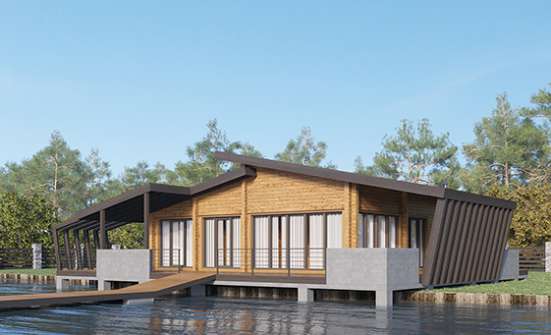 100-007-П Проект бани из дерева Малая Вишера | Проекты одноэтажных домов от House Expert