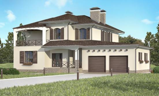 285-002-П Проект двухэтажного дома, гараж, огромный домик из кирпича Старая Русса | Проекты домов от House Expert