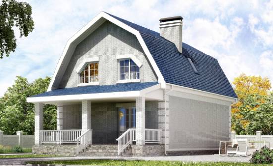 130-005-П Проект двухэтажного дома мансардой, экономичный дом из бризолита Малая Вишера | Проекты домов от House Expert