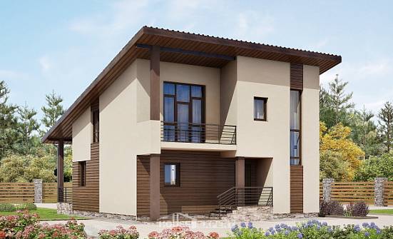 140-005-Л Проект двухэтажного дома с мансардой, экономичный загородный дом из теплоблока Валдай | Проекты домов от House Expert