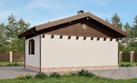 040-003-П Проект бани из керамзитобетонных блоков Боровичи | Проекты домов от House Expert