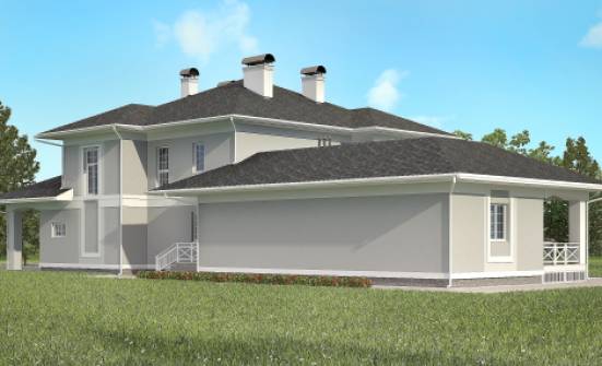 360-001-П Проект двухэтажного дома и гаражом, современный дом из кирпича Окуловка | Проекты домов от House Expert