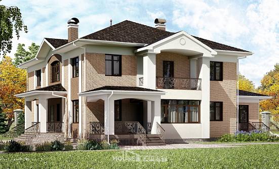 520-001-П Проект трехэтажного дома, просторный дом из блока Окуловка | Проекты домов от House Expert