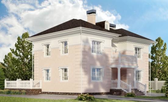 155-005-Л Проект двухэтажного дома, красивый дом из теплоблока Малая Вишера | Проекты домов от House Expert