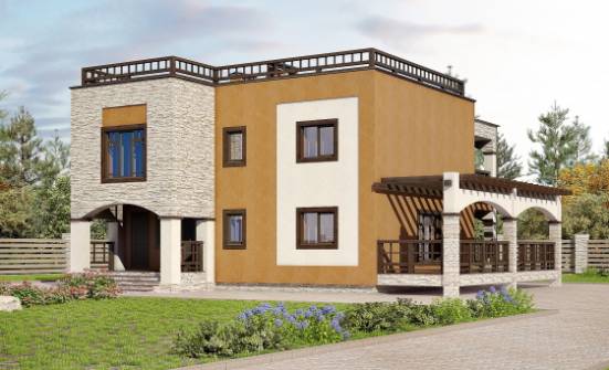 150-010-Л Проект двухэтажного дома, скромный загородный дом из кирпича Валдай | Проекты домов от House Expert