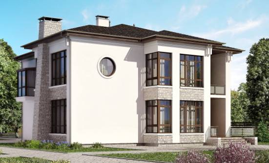 300-005-П Проект двухэтажного дома, классический загородный дом из кирпича Пестово | Проекты домов от House Expert
