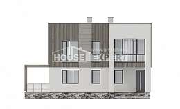 150-017-П Проект двухэтажного дома, уютный коттедж из твинблока, Валдай