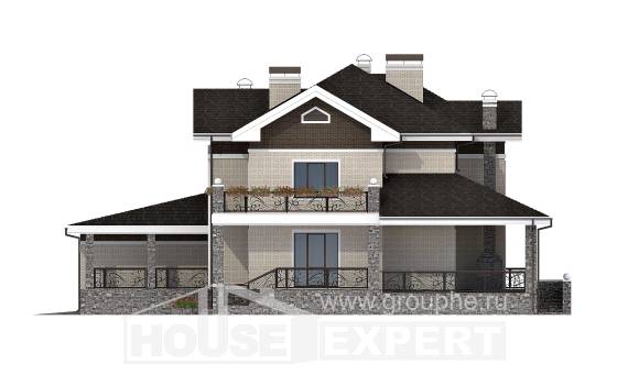 365-001-Л Проект двухэтажного дома и гаражом, огромный дом из кирпича, Боровичи