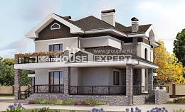 365-001-Л Проект двухэтажного дома и гаражом, огромный дом из кирпича, Пестово