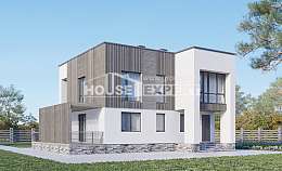 150-017-П Проект двухэтажного дома, экономичный домик из арболита, Малая Вишера