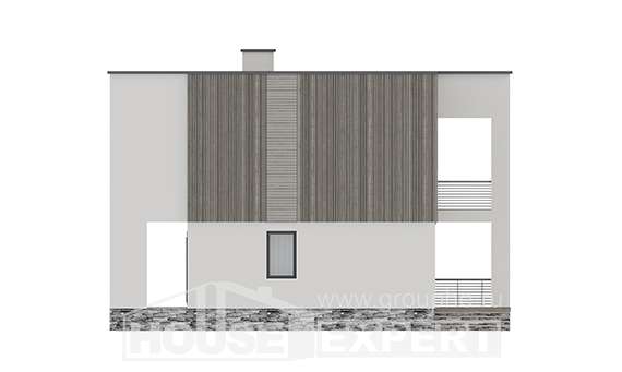 150-017-П Проект двухэтажного дома, небольшой загородный дом из газобетона, Пестово